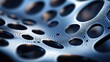 © Biancaart - Abstract Metal Surface With Circular Cutouts
