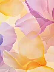 Wall Mural - Elegant pastel petals in soft hues create a delicate floral abstract backdrop for artistic settings. Generative AI