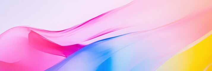 Poster - Soft flowing colors blending seamlessly in a tranquil abstract composition. Generative AI
