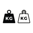 © MuhammadBahrudin - weight kilogram icon vector design template
