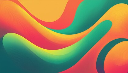 Wall Mural - abstract fluid background pattern in colorful shape design modern retro design style for poster flye