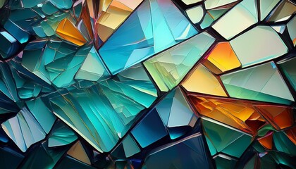 Wall Mural - abstract glass shards texture background