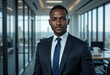 © AL - Headshot Confident Black Businessman in Modern Office