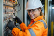 © tossi66 - Female electrician at work
