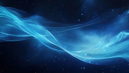 Wall Mural - Abstract swirling blue energy in space