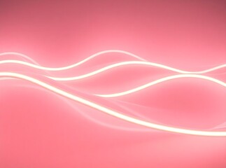 Wall Mural - flowing neon light lines.