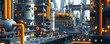 © Ytnart - A modern industrial landscape showcasing intricate machinery and vibrant pipelines, illustrating the innovation and complexity of contemporary manufacturing environments.