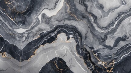 Aufkleber - Elegant gray marble texture with abstract patterns ideal for upscale interior design and decor projects showcasing luxury and sophistication.