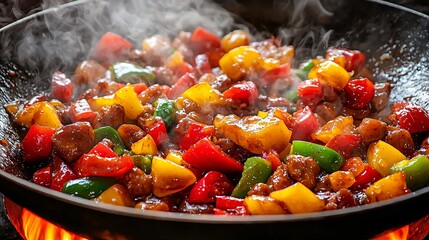 Poster - Sweet and Sour Stir-Fry Cooking