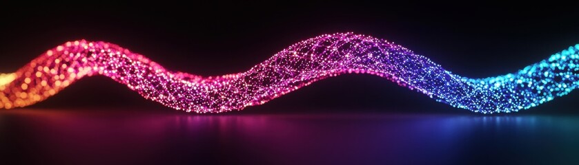Wall Mural - colorful light wave design with a modern and abstract touch.