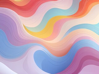 Wall Mural - abstract colorful background with waves