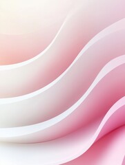 Leinwandbilder - Elegant soft waves in shades of pink create a calming atmosphere suitable for modern design. Generative AI