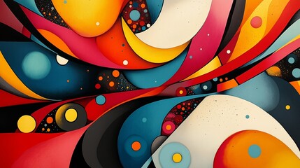 Wall Mural - Colorful abstract art