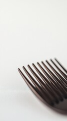 Fototapete - Close up view of a comb with strands of hair highlighting a personal grooming moment. Generative AI