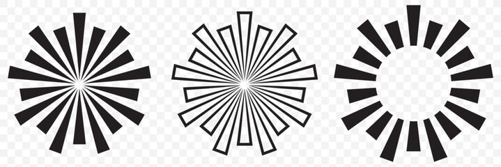 Wall Mural - comic book black and white radial lines background. superhero action explosion, anime comic manga fa