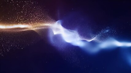 Wall Mural - An ultra high definition particle based animation featuring futuristic abstract space visuals ideal seamless looping backgrounds professional video projects creative digital edits