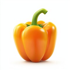 Wall Mural - Bell pepper isolated on white