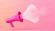 © 雨璇 赖 - Creative expression of pink megaphone
