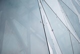 Abstract background in architecture, glass facade of the building.