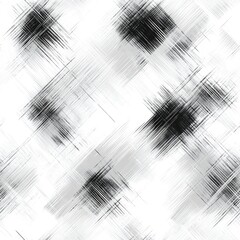 Wall Mural - Seamless Pattern - Abstract grayscale texture with diagonal brush strokes