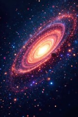 Wall Mural - Brilliant starfield, sparkling cosmic dust, galactic swirl , sky, galaxy, universe