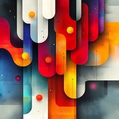 Wall Mural - Vibrant abstract gradient flowing texture high resolution hd background