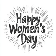 Wall Mural - A continuous line drawing on a greeting card, perfect for Women's Day, with an isolated modern illustration for March 8th