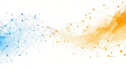 Network connection, data flow, abstract background, technology concept