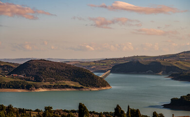 The Guardialfiera or Liscione lake, Molise