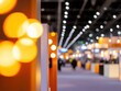 © Mandeep - blurred exhibition hall with bright orange lights
