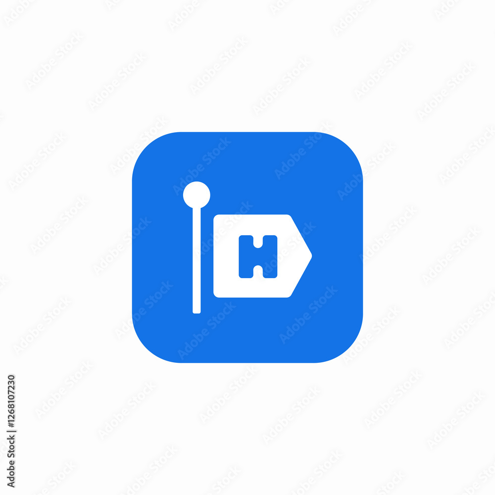 hotel welcome icon sign vector