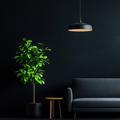 Wall Mural - Modern Interior Design with Plant and Couch