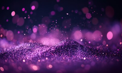 Shimmering pink glitter background with soft bokeh effect ideal for creative designs