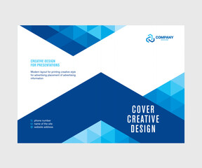 Wall Mural - Abstract cover design for the annual report, catalog, booklet, template for presentations and conferences