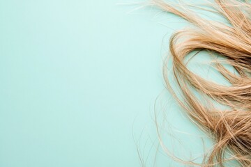 Aufkleber - Close up view of frayed hair tips with split ends highlighting hair care needs for healthier locks. Generative AI
