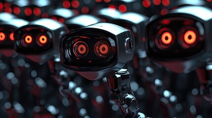 Poster - Detailed image of an AI-driven threat detection system scanning for vulnerabilities with visual data analysis tools.