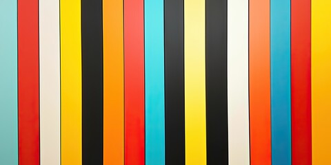 Fototapete - alternating thick and thin stripes in contrasting colors, perfect for bold graphic backgrounds.