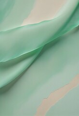 Wall Mural - gentle mint canvas with soft beige highlights