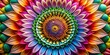 © Sirinporn - Intricate Watercolor Circle Flower Pattern - Botanical Floral Design Texture