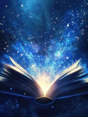 Wall Mural - Fantasy Book with Cosmic Background