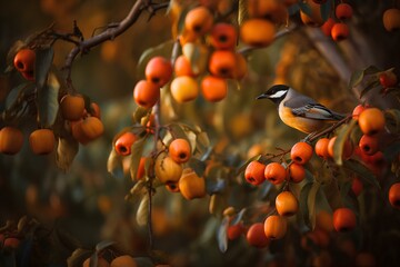 Wall Mural - red rowan berries