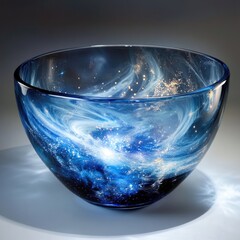 Wall Mural - Galaxy Swirl Glass Bowl