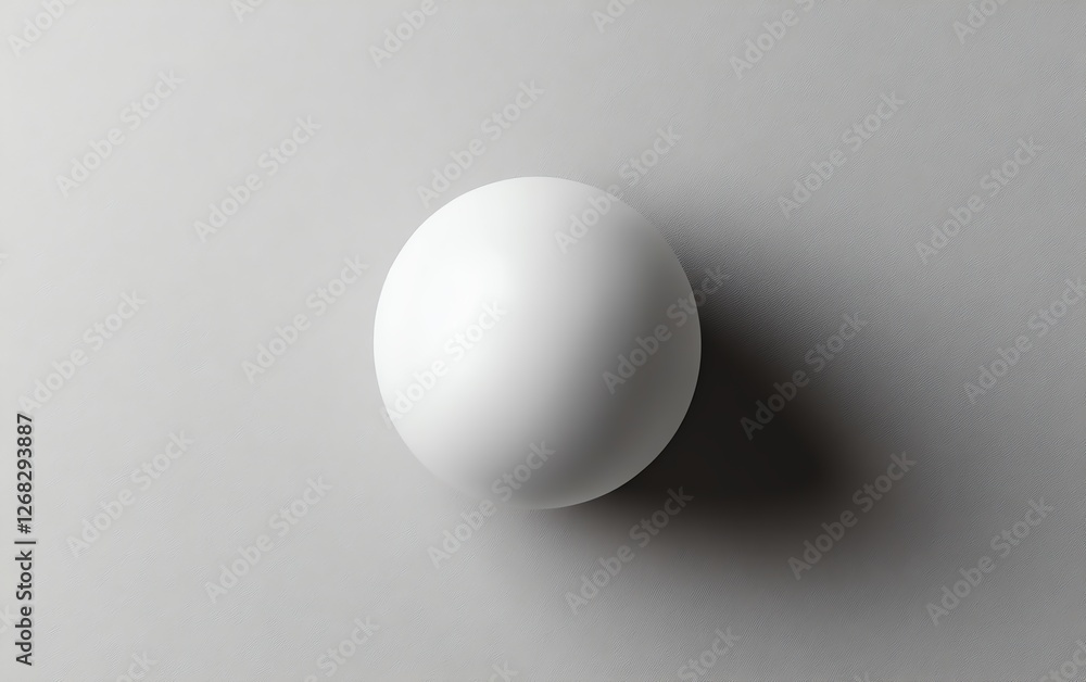 Stress ball mockup, white smooth texture, top view angle, photorealistic details, clean minimalist design, soft shadows, ultraHD render