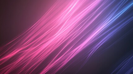 Poster - A vibrant image showcasing luminous strands of crimson and violet light streaming together.