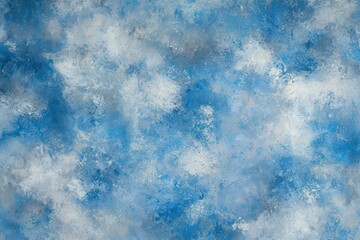 Wall Mural - abstract blue cloud texture with soft white highlights and depth