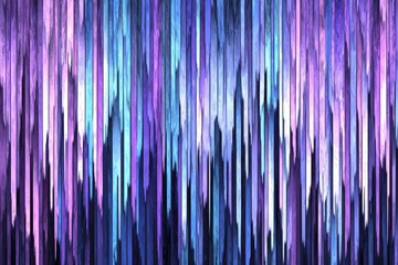 Poster - Abstract Vertical Lines in Vibrant Colors of Purple and Blue