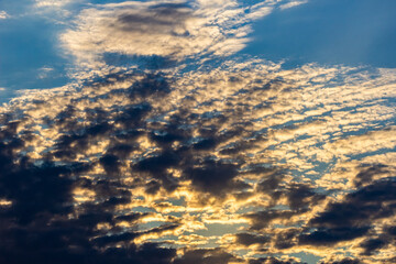 Wall Mural - sunset over the mountains