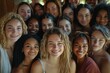 © phy - A diverse group of women smiling confidently, showcasing their unique natural beauty.