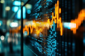 Wall Mural - a dynamic presentation highlighting the financial investor's strategies and growth