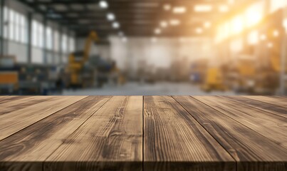 Poster - Rustic wooden tabletop featuring visible grain patterns, ideal for home decor and furniture design projects.